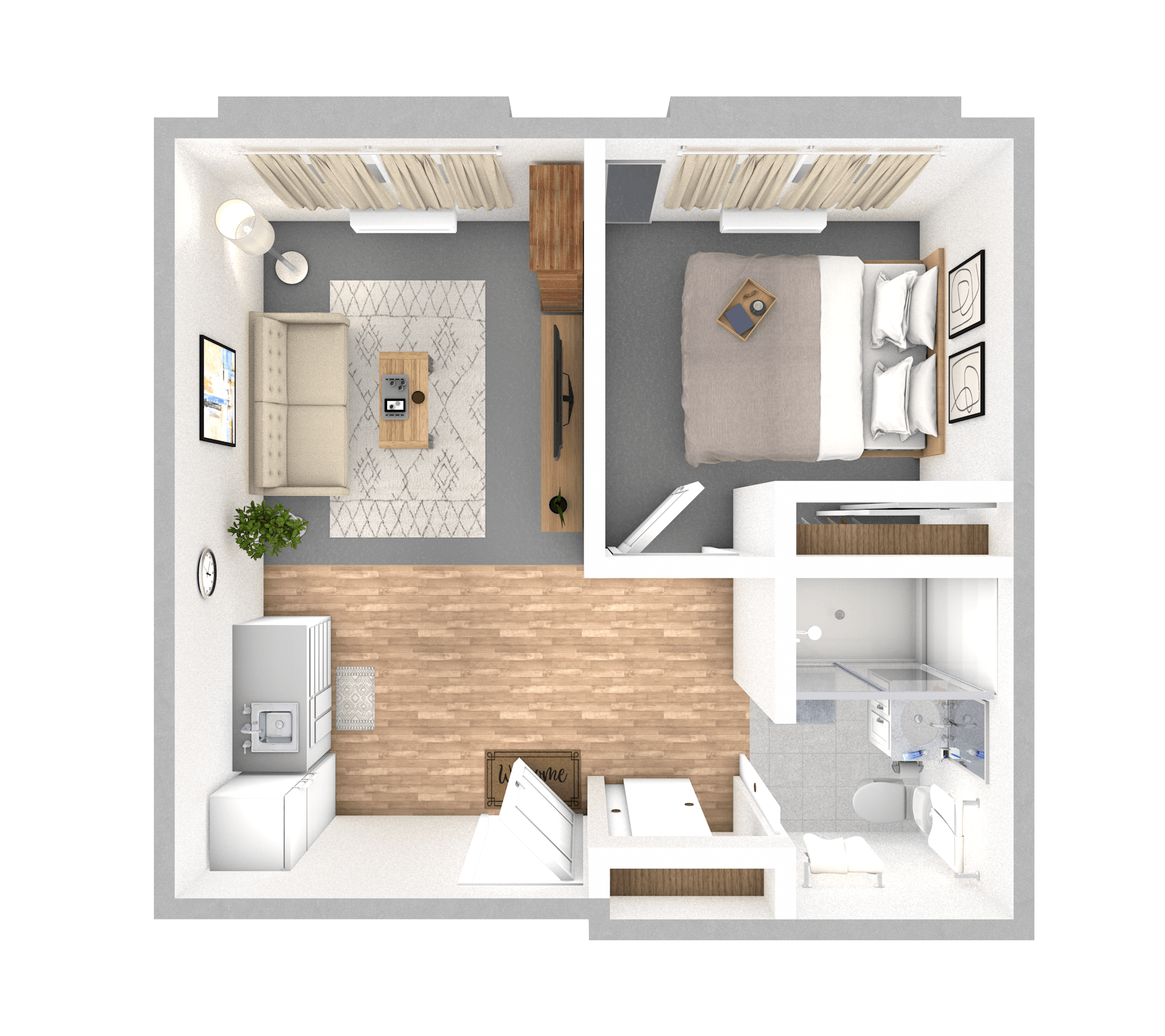 Valley floor plan